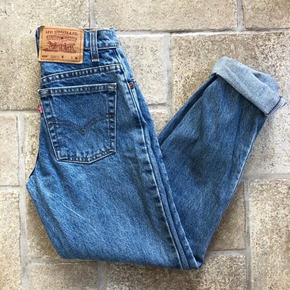 Levi's Denim - Vintage Levi’s Mom Jeans High Rise Tapered 550